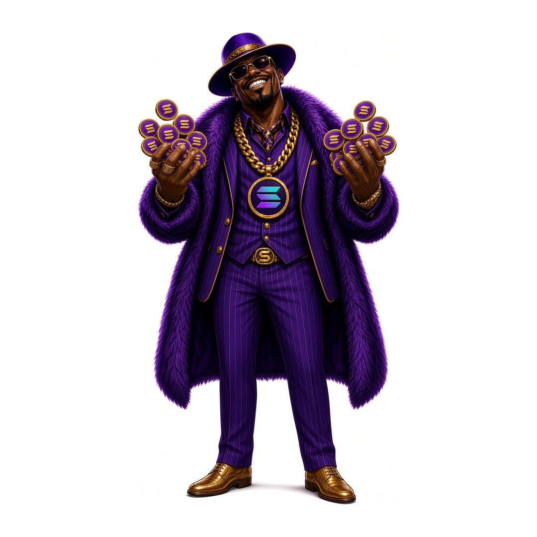 Gold coins: Hands full of gold.