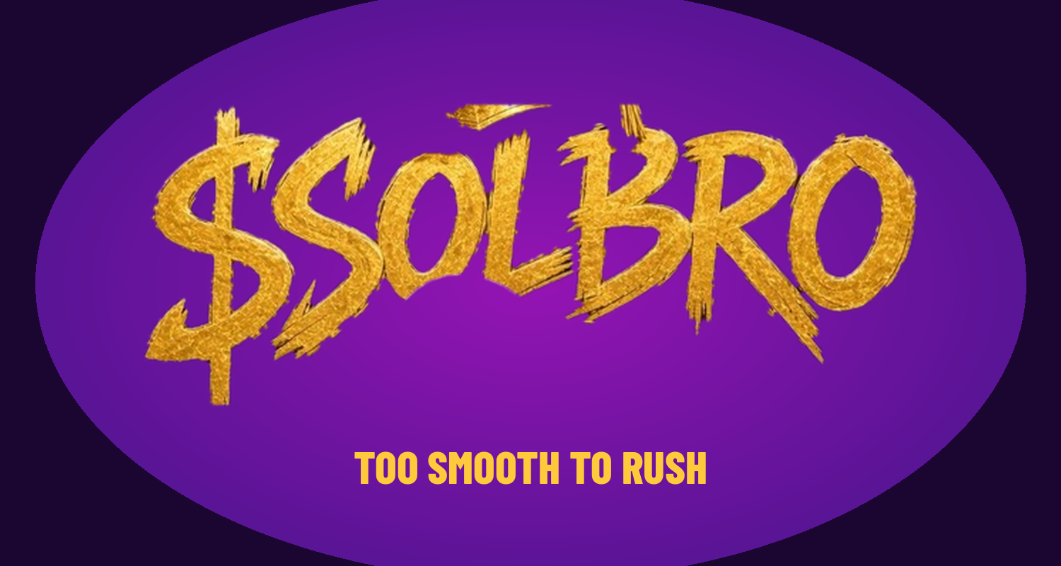 Logo banner: Logo with "too smooth to rush".